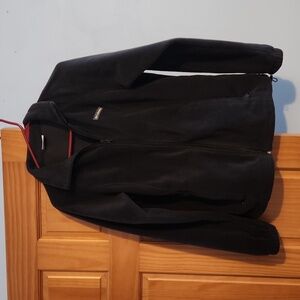 Columbia women's fleece jacket in dark gray size large.